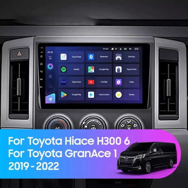 Toyota Hiace Quantum Inch Android Apple Carplay